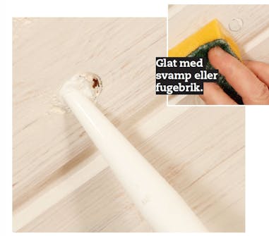 Maling af listeloft: Alle andre huller lukkes Maling af listeloft: Alle andre huller lukkes